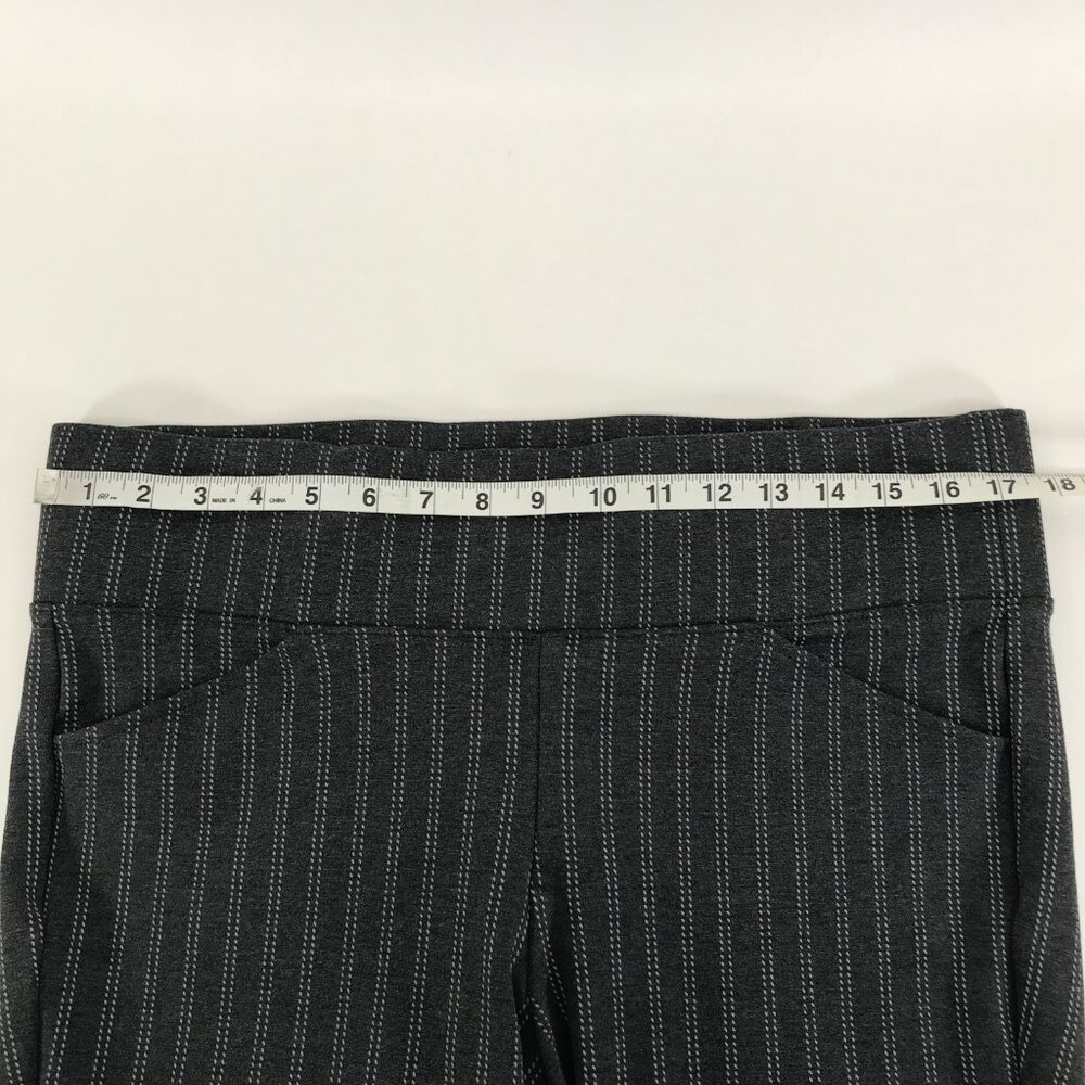 Torrid Studio Pixie Luxe Ponte Skinny Pant Women's Plus Size 1/1X Gray Stripe - Picture 5 of 12